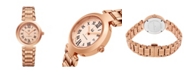 Stuhrling Alexander Watch A203B-05, Ladies Quartz Date Watch with Rose Gold Tone Stainless Steel Case on Rose Gold Tone Stainless Steel Bracelet
